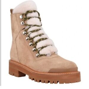 Marc Fisher Tan Combat & Moto Boots